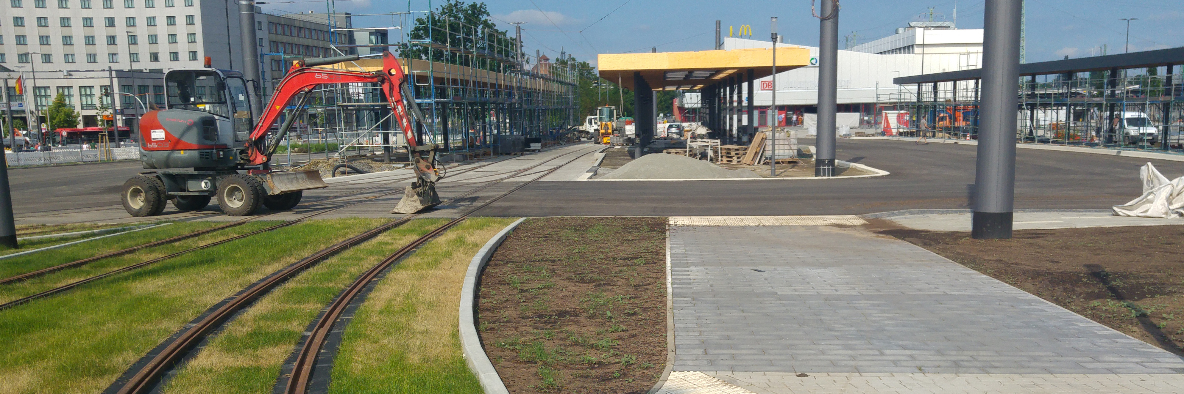 Planfestgestellt und dann gebaut - Der neue Bahnhofsvorplatz in Cottbus